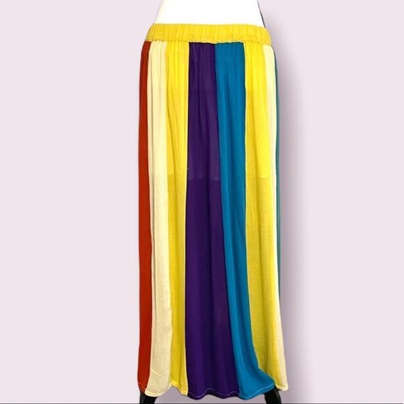 Rocks & Indigo Maxi Multicolored Skirt - Picture 1 of 7
